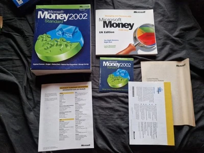 MICROSOFT MONEY 2002 STANDARD PC Game Software Vintage Big Box - Image 1 of 4