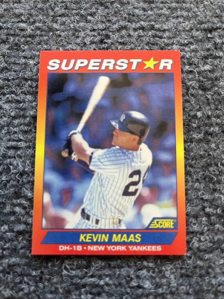 1992 Score 100 Superstars #46 Kevin Maas - Image 1 of 2
