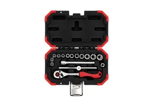 GEDORE R49003016 RED 1/4" Drive Socket Set 4-13mm 16pc Metric Ratchet Tool Kit - Picture 1 of 5
