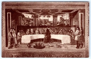 THE LAST SUPPER STANFORD MEMORIAL CHURCH PALO ALTO CA GABRIEL MOULIN POSTCARD - Picture 1 of 2