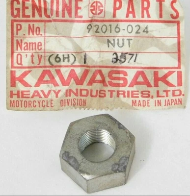Kawasaki F3 F4 F6 F7 1968-1980 MT1 KD KE KV tuerca de 12 mm OEM 92016-024 CANTIDAD3 Foto 1 de 4