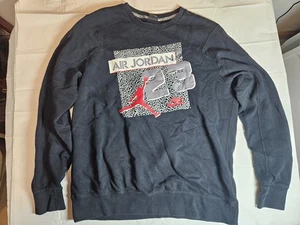 Nike Air Jordan All Day Jumpman 23 Black Red Pullover Mens Size XL Baggy - Picture 1 of 7