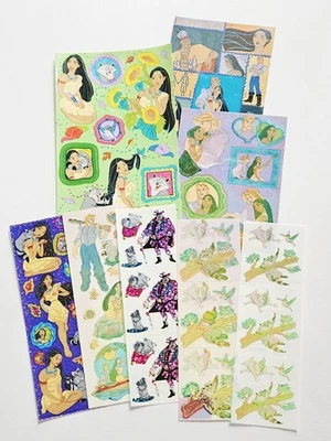 LOTE de pegatinas de colección Sandylion Pocahontas Disney prismática madreperla kromekote Foto 1 de 4