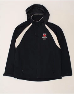 CHAMPION Mens Graphic Windbreaker Jacket UK 44 2XL Navy Blue Polyester BR01 - Picture 1 of 4
