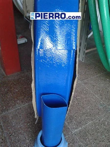 Tubo Lay Flat dn 40 50 1"1/2 2 manichetta BOBINA 100 mt layflat blu irrigazione - Foto 1 di 4