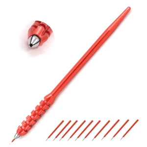 Microblading Permanent Makeup Tebori Eyebrow Tattoo Pen +10pcs R3 Round Needles - Picture 1 of 6