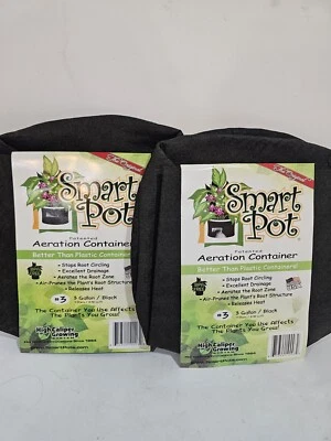 Paquete de 3 - Macetas inteligentes Contenedor de tela para maceta de aireación de plantas de 3 galones Foto 1 de 2