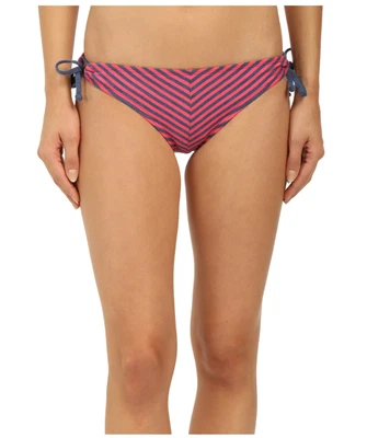 SPLENDID MALIBU STRIPE TUNNEL BIKINI SWIM TIE TUNNEL BOTTOMS PINK MEDIUM NEW $48 - Image 1 of 3