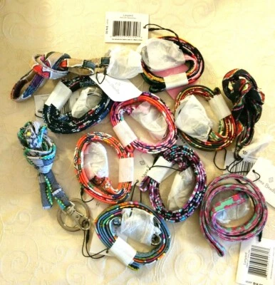 NUEVO CON ETIQUETAS Vera Bradley Cordón Estudiante Trabajo Escuela Vacaciones Regalo Identificación Porta Llave Clip  Foto 1 de 2