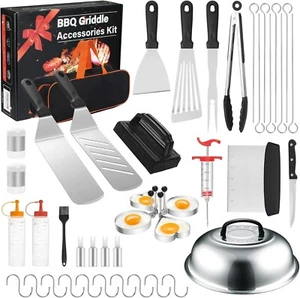 Griddle Accessories Kit 43PCS For BBQ Grill Tools Set Camping Outdoor - Picture 1 of 7