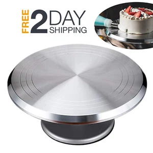 Base Giratoria 12 Pulgadas Para Pasteles Plato De Tartas Metal Soporte En Oferta - Picture 1 of 8