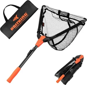 Fishing Net Fish Landing Net Foldable & Lightweight Freshwater Fishing Landing - Picture 1 of 10