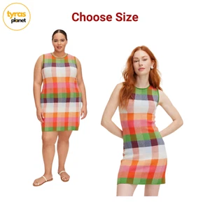 Talla XXL 1X 3X | Mini vestido suéter a cuadros para mujer - kate spade x target - Imagen 1 de 9