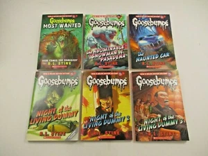 Lot 6 Goosebumps Books RL Stine 2015 Living Dummy 1-3 Haunted Car Shaggedy - Picture 1 of 4