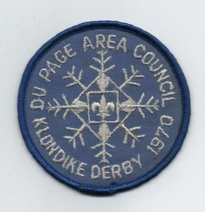 Klondike/Campamento de Invierno: Derby 1970, (¿Consejo de Área de Du Page?) Parche, como nuevo - Imagen 1 de 1