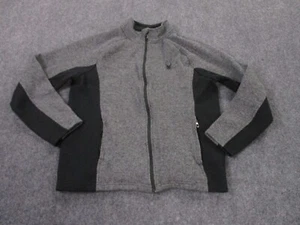 Spyder Jacket Adult L Gray Hiking Logo Outdoors Sweater Textured Coat Mens - Picture 1 of 9