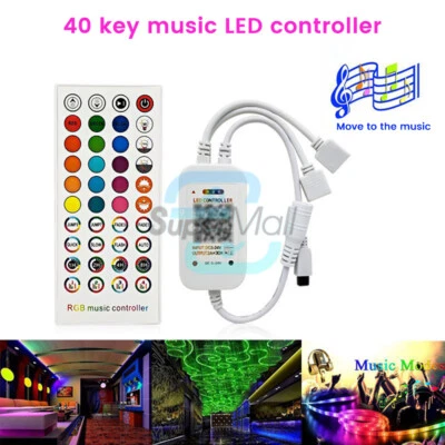 Controller Dimmer LED 40 Tasti Bluetooth Music Controller per Striscia LED Luce - Immagine 1 di 4