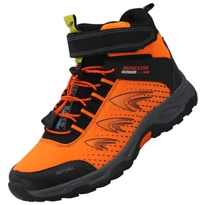 Herren Damen Stiefeletten Trekkingschuhe Outdoorschuhe Stiefel Orange 70851 - Bild 1 von 5