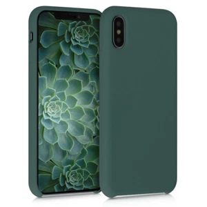 Silicone Case for Apple iPhone X - TPU Rubberized Cover - Picture 1 of 7