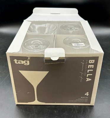 Tag Bella коллекции мартини очки (4) новый в коробке - Изображение 1 из 4
