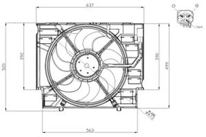 Rampro Engine Cooling Fan Fits BMW 5 Series 2002-2010 2.0 D 2.5 3.0 - Picture 1 of 3