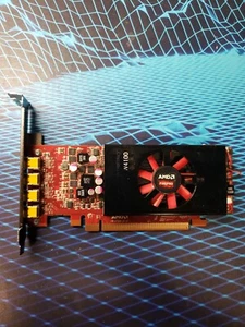 AMD Firepro W4100 2GB GDDR5 Quad Mini-Displayport PCIE Video Graphics card GPU - Picture 1 of 3