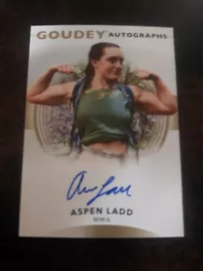 2022 Upper Deck Goodwin Champions Aspen Ladd GA-AL Goudey Autographs - Picture 1 of 2