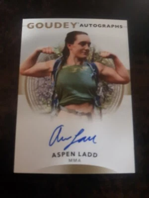 2022 Upper Deck Goodwin Champions Aspen Ladd GA-AL Goudey Autographs - Image 1 of 2