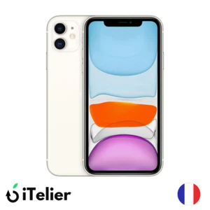 Apple iPhone 11 - 64 Gb - Blanc - Bon état - Sans Face iD - Photo 1/3