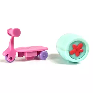 Hasbro 2006 Scooter Rosa + Barril Magnético Littlest Pet Shop Juguete LPS - Imagen 1 de 7