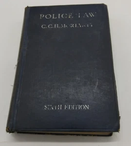 Police Law By Cecil C.H.Moriarty - 1939, Sixth Edition, Hardback - Picture 1 of 8