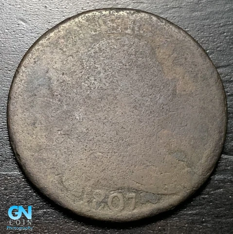 1807 Draped Bust Large Cent #K3528 Cover