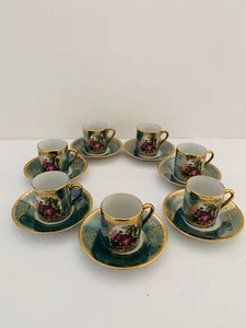 Royal Japan Romeo and Juliet Vintage Antique Expresso Cup and Saucer *Set of 7* - Picture 1 of 7