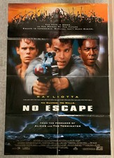 VINTAGE 1994 NO ESCAPE *RAY LIOTTA/HENRIKSEN/WILSON* 27x40" MOVIE POSTER