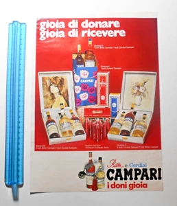 PUBBLICITÀ ADVERTISING WERBUNG ITALIAN CLIPPING 1970 CAMPARI BITTER E CORDIAL - Bild 1 von 1