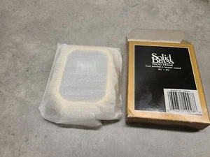 Solid Brass Photo Frame 2.5" x 3.5" NIB - Picture 1 of 5