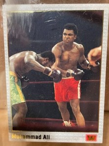 Muhammad Ali all world promo card / with Al Unser Jr. on reverse