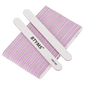 BTYMS 25Pcs Nail Files 100/180 Grit Double Sided Emery Board Nail Buffering File - Picture 1 of 12