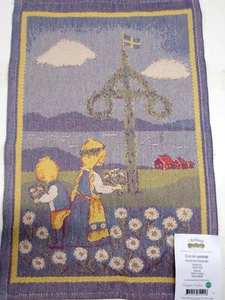 EKELUND SWEDEN Organic Cotton "Swedish Summer" Marianne Welander TEA TOWEL NWT - Picture 1 of 7
