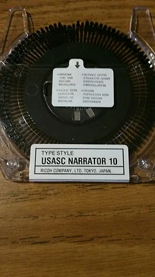 NOS Generic Ricoh II printwheel Ascii Narrator 10 pitch - Image 1 of 3