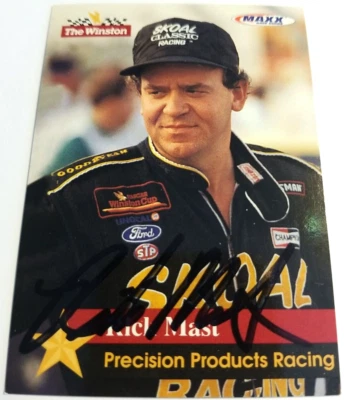 RICK MAST 1993 Maxx #11 Nascar Racing Autographed Card - Image 1 of 2