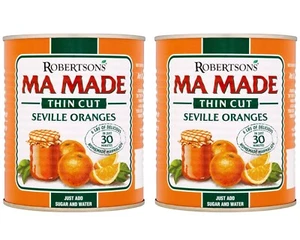 Hartley's Ma Made Prepared Thin Cut Seville Oranges 850g  PACK OF 2 - Picture 1 of 2