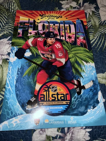 Matthew Tkachuk 2023 NHL All Star Game Miami Hockey Poster Florida Panthers Cover