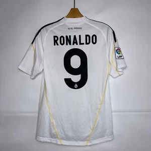 Real Madrid 2009 2010 Home Adidas Fußball Soccer Shirt Trikot Herren #9 Ronaldo - Bild 1 von 23