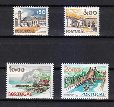 Portugal 1972 MNH Mi 1189xI,1190xI,1191xI,1190xIII 1972, 1974 tourism ** - Image 1 of 3