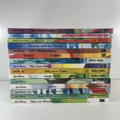 Lot of 15 Walt Disney Oversize Hardcover Books Gallery Twin Mouse Works Classic Foto 1 de 2