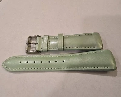 Женский ремешок для часов TechnoMarine Cruise как новый зеленый кожаный 17 мм - Изображение 1 из 3