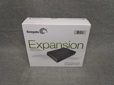 New Seagate 3TB Expansion Desktop Drive External HD USB 3.0 STBV3000100 SRD00F2 - Image 1 of 4