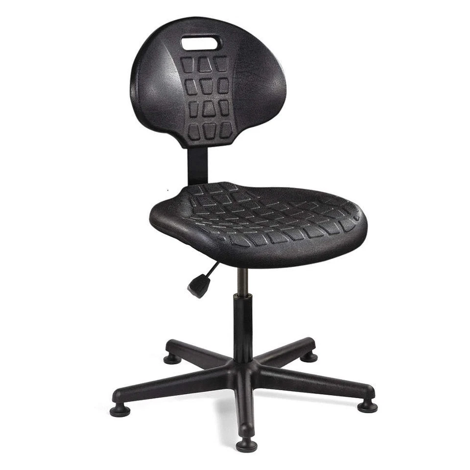 Silla de oficina BEVCO 7000-BLK, 39 in H, negra 9HPE8 Foto 1 de 1
