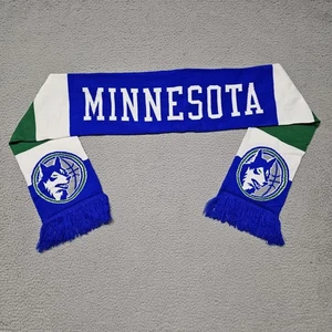 Minnesota Timberwolves Scarf 1989 NBA Throwback ~61x7" Blue White Striped Winter - Picture 1 of 10